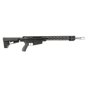 Alex Pro Firearms MLR Compact, Semi-auto Rifle, AR, 300 Winchester Magnum, 18 in Stainless Steel Barrel, Elite Series Muzzle Brake, 15.5 in MLOK Handguard, Cerakote Finish, Black, Ergo Grip, Magpul ACS Stock, CMC Trigger, 1 Mag, 5 Rounds MLRC300WM