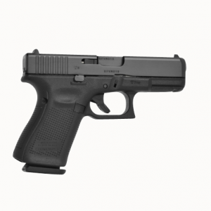 Glock G19515US G19 Gen5 9mm Luger 4.02 in 15+1 Black Black nDLC Steel w|Front Serrations Slide Black Rough Texture Interchangeable Backstrap Grip - Glock