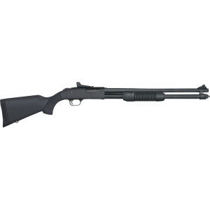 Mossberg 50699 590 Persuader 20 Gauge 8+1 3in 20in Cylinder Bore Barrel, Matte Blued Metal Finish, Drilled  Tapped Receiver, Ghost Ring Sight, Synthetic Stock
