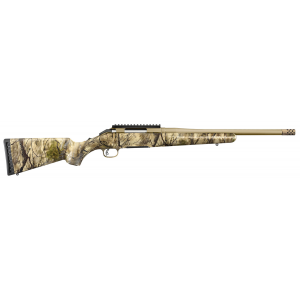 RUGER 36923 American 243 Win 4+1 16.10in Burnt Bronze Cerakote Barrel, Go Wild Camo I-m Brush Synthetic Compact Stock