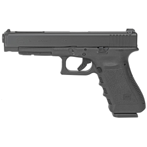Glock 34 Gen3 Prac/Tac, Striker Fired, Semi-automatic, Polymer Frame Pistol, Long Slide, 9MM, 5.31 in Barrel, Matte Finish, Black, Fixed Sights, 17 Rounds, 2 Magazines, Right Hand G3417AUT
