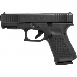 Glock G23513MOSAUT G23 Gen5 Compact MOS 40 S&W 4.02 in 13+1 Overall Black Finish with nDLC Steel with Front Serrations & MOS Cuts Slide, Rough Texture Interchangeable Backstraps Grip & Fixed Sights - Glock