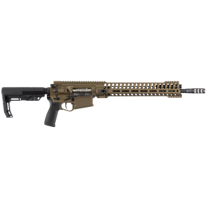 Patriot Ordnance Factory 01467 Revolution Gen4 308 Win,7.62x51mm NATO 16.50 in 20+1 Burnt Bronze 6 Position MFT BMS Minimalist Stock MLOK, Rifle