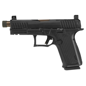 Lone Wolf Distributors Dusk19, Striker Fired, Semi-auto, Polymer Frame Pistol, Compact, 9mm, 4.6 in Threaded Bronze Barrel, Matte Finish, Black Frame and Slide, RMR Compatible Optic Cut, Front Night Sight/ Black Rear, 15 Rounds, 1 Mag LWD-DUSK19-BLK-