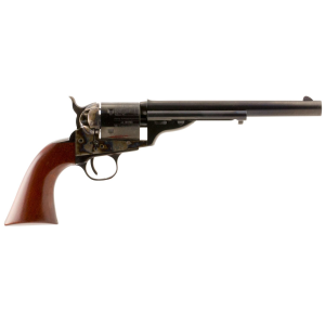 Taylors & Company 550695 1860 Open-Top 38 Special Caliber with 7.50 in Blued Finish Barrel, 6rd Capacity Blued Finish Cylinder, Color Case Hardened Finish Steel Frame & Walnut Army Size Grip , Revolver