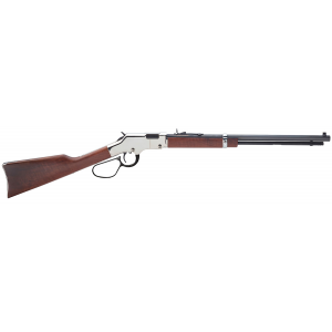 HENRY H004sl Golden Boy Silver Large Loop 22 Lr 16 Lr|21 Short 20 In American Walnut Nickel-plated Right Hand