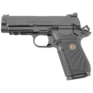 Wilson Combat EDCX9 EDCX-CPR-9, Single Action Only, Semi-automatic, Compact, 9MM, 4 in Barrel, Black DLC Finish