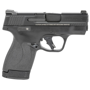 Smith & Wesson 13250 M&P Shield Plus Micro-Compact 9mm Luger 10+1/13+1, 3.10 in Black Stainless Steel Barrel, Matte Black Armonite Serrated Slide, Matte Black Polymer Frame, No Thumb Safety, Pistol