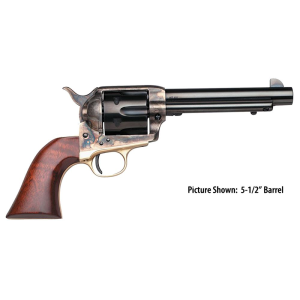 TAYLORS & Company 550835 Ranch Hand 45 Colt (lc) Caliber With 4.75 In Blued Finish Barrel, 6rd Capacity Blued Finish Cylinder, Color Case Hardened Finish Steel Frame & Walnut Grip , Revolver