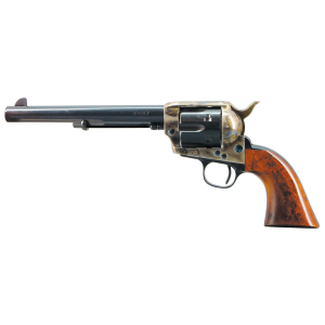 CIMARRON Model P, Single Action Army, 45lc, 7.5 In Barrel, Steel, Case Hardened Finish, Wood Grips, Fixed Sights, 6 Rounds Mp415