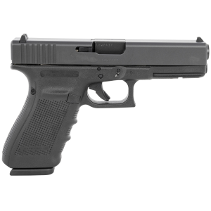 Glock UG2050203 G20 Gen4 Full Size 10mm Auto 15+1, 4.61 in Black Steel Barrel, Matte Black Serrated Steel Slide, Black Polymer Frame w/Picatinny Rail, Black Finger Grooved Grip, USA Made, Pistol