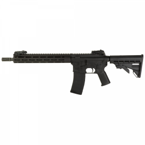 Tippmann M4-22 Elite Compliant, Semi-auto Rifle, AR, 22 LR, 16 in Barrel, Aluminum MLOK Handguard, Faux Slip Fit Flash Hider, Matte Finish, Black, M4 Collapsible Stock, Front/Rear Flip Sights, 1 Mag, 10 Rounds A101036 - Tippmann Arms Company