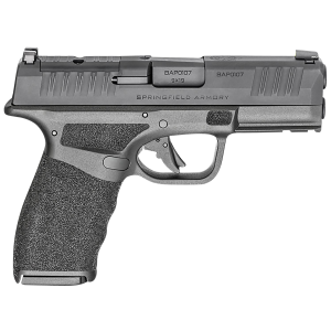 Springfield Armory HCP9379BOSP Hellcat Pro OSP Compact Frame 9mm Luger 15+1/17+1, 3.70 in Black Melonite Hammer Forged Steel Barrel, Black Melonite Optic Ready/Serrated Steel Slide, Black Polymer Frame w/Picatinny Rail, Adaptive Textured Grip, Pistol
