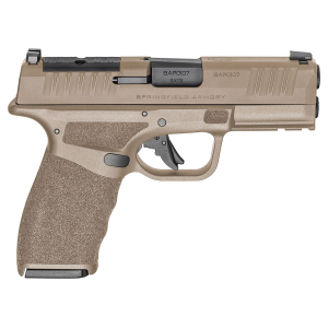Springfield Armory HCP9379FOSPCTLC Hellcat Pro OSP Compact Frame 9mm Luger 10+1 3.70 Black Melonite Barrel, Flat Dark Earth Cerakote Optic Ready/Serrated Steel Slide & Frame w/Pic Rail, FDE Poly Grip Crimson Trace CTS-1500, Ambi, Pistol