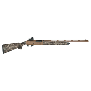 Girsan 390155 MC312 Gobbler 12 Gauge with 24 in Barrel, 3.5 in Chamber, 5+1 Capacity, Bronze Cerakote Metal Finish & Camo Synthetic Stock Right Hand (Full Size) Includes Red Dot, Shotgun