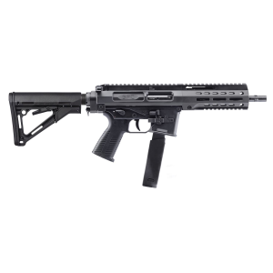 B&T SPC, Semi-auto Rifle, SBR, 10MM, 9 in Barrel, Anodized Finish, Black, Collapsible Stock, 1 Mag, 15 Rounds BT-500167-SBR-RS - B&T Firearms