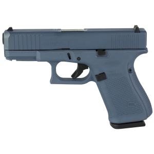 Glock 19 GEN 5, Semi-automatic, Striker Fired, Compact, 9MM, 4.02 in Barrel, Cerakote Finish, Blue Titanium, 15 Rounds, 3 Magazines PA195S204-BT
