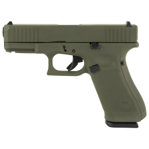 Glock 45, Semi-automatic, Striker Fired, Compact, 9MM, 4.02 in Barrel, Cerakote Finish, Olive Drab Green, 17 Rounds, 3 Magazines PA455S204-OD
