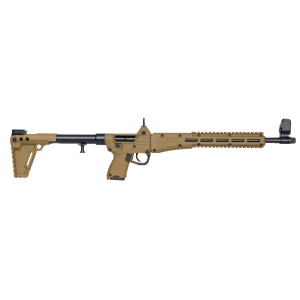 Kel-Tec SUB2K9GLK19BTANHC Sub-2000 9mm Luger Caliber with 16.25in Barrel, 15+1 Capacity, Tan Metal Finish, Tan Adjustable Stock Polymer Grip Glock Mag Right Hand
