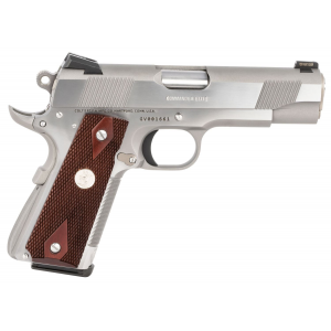 Colt Mfg O4012XSZ 1911 Combat Commander Elite 45 ACP 4.25 in 8+1 Two-Tone Elite Black G10 Checkered w/Scallop Grip