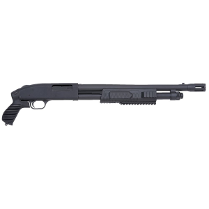 Mossberg 50673 500 FLEX Tactical 12 Gauge 5+1 3 18.50 Stand-Off Barrel, Blued Metal Finish, Dual Extractors, Synthetic Flex Locking System Stock/Forend & Pistol Grip