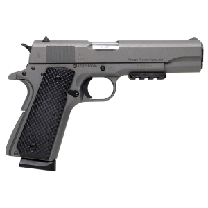 Charles Daly 440179 1911 Field Grade 45 ACP 8+1 5 Stainless Steel Barrel, Mystikote Tactical Gray Serrated Steel Slide & Steel Frame w/Beavertail, Black Poly Grips, Pistol