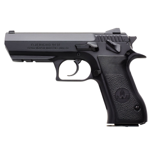 IWI J941F910 Jericho 941 Full Size Frame 9mm Luger 10+1, 4.40 in Black Nitride Button, Rifled Steel Barrel, Black Serrated Steel Slide, Black Steel Frame w/Picatinny Rail & Beavertail, Black Textured Grip, Firing Pin/Manual Safety, Right Hand, Pistol