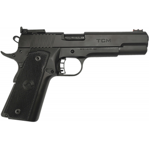 ROCK Island 56879 Tcm Armorlube Full Size 22 Tcm 17+1 5 In Black Pecvd Coating Steel Ramped W/crowning Barrel, Black Pecvd Coating Serrated Slide Frame W/beavertail Black Polymer Grips