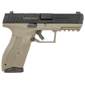 IWI US M9ORP17ODNS MASADA Full Size Frame 9mm Luger 17+1, 4.10 Black Button Rifled Steel Barrel, Black Optic Ready/Serrated Steel Slide, OD Green Poly Frame w/Pic Rail, OD Green w/Interchangeable Backstrap Grip, Trigger Safety, Ambi, Pistol