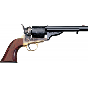 Taylors & Company 550721 1851 Open-Top 45 Colt (LC) Caliber with 5.50 Blued Finish Barrel, 6rd Capacity Blued Finish Cylinder, Color Case Hardened Finish Steel Frame & Walnut Navy Size Grip
