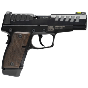Kel-Tec P15MBLK P15 9mm Luger 15+1 4 in Black Steel Barrel, Black Nitride Serrated Steel Slide, Black Anodized Aluminum Frame, American Walnut Grip, Pistol