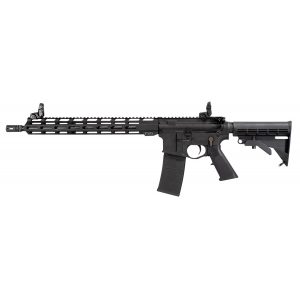Raptor Defense RD10560 RD-15 5.56x45mm NATO 30+1 16 in, Black, Billet Rec, 15 in M-Lok Handguard, M4 Style Stock with QD Mount, A2 Grip, Flip-Up Sights, Ambi Trigger, A2 Flash Hider, Includes Soft Case
