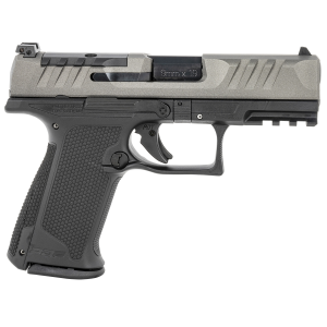 Walther Arms PDP F-Series 9mm Luger 4 in 15+1, Black Frame, Gray Serrated/Optic Cut Slide, Interchangeable Backstrap