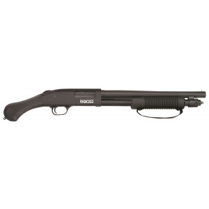 Mossberg 51601 590S Shockwave 12 Gauge 14.38 in 8+1 (1.75 in Shells) 3 in Chamber Matte Blued Barrel/Rec. Black Fixed Raptor Birdshead Grip Stock Strapped Corncob Forend Right Hand