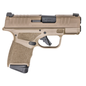 Springfield Armory HC9319F Hellcat Micro-Compact Frame 9mm Luger 13+1/11+1 3 in Melonite Steel Barrel, FDE Cerakote Serrated Steel Slide, FDE Polymer Frame w/Picatinny Rail, Pistol