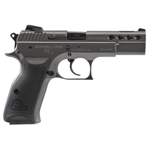 SAR USA P8LST P8L 9mm Luger 17+1, 4.60 in Black Ported Steel Barrel, Stainless Steel Ported/Serrated Slide, Stainless Steel Frame w/Beavertail, Black Polymer Grip, Manual Thumb Safety, Right Hand, Pistol