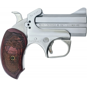Bond Arms BAPA Patriot45 Colt (LC)/410 Gauge 2 Round 3 Stainless Steel Rosewood Grip