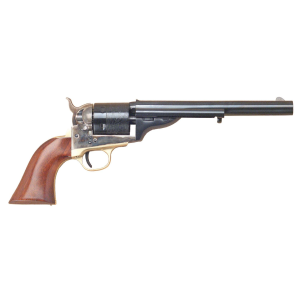 Cimarron CA914 1872 Open Top Navy 38 Special/38 Long Colt 6rd 7.50 in Blued Barrel & Cylinder, Wide Front Sight, Color Case Hardened Steel Frame, 1851 Navy-Sized Walnut Grip , Revolver