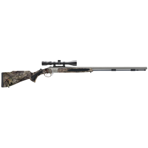 Traditions R5561150616 Vortek Striker Fire 45 Cal 209 Primer 28 in, Stainless Barrel/Rec, Mossy Oak Break-Up Country Synthetic Furniture, 3-9x40mm Scope - Traditions