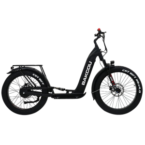 Bakcou E-bikes S-GZY-MB Grizzly Electric Scooter Matte Black, Bafang 1000W Rear-Hub Motor, 25+ mph Speed