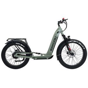 Bakcou E-bikes S-GZY-SG Grizzly Electric Scooter Sage Green, Bafang 1000W Rear-Hub Motor, 25+ mph Speed