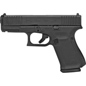 Glock 23 Gen5, Striker Fired, Semi-automatic, Polymer Frame Pistol, Compact, 40 S&W, 4.02 in Barrel, Glock Marksman Barrel, nDLC Finish, Black, No Finger Grooves, Fixed Sights, 13 Rounds, 3 Magazines UA235S203