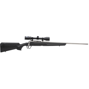 Savage Arms 57104 Axis II XP 6.5 Creedmoor 4+1 22 in, Matte Stainless Barrel/Rec, Synthetic Stock, Includes Bushnell Banner 3-9x40mm Scope, Rifle
