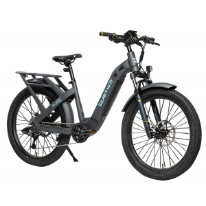 QuietKat Inc VIL-50-DNM-16 Villager Denim\t Small/Med Frame\t Shimano 7-speed\t 500 Watt Motor\t 20 mph Speed