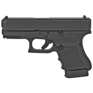 Glock 30 Gen4, Striker Fired, Semi-automatic, Polymer Frame Pistol, Sub-Compact, 45 ACP, 3.78 in Barrel, Matte Finish, Black, Fixed Sights, 10 Rounds, 2 Magazines, Right Hand G304AUT