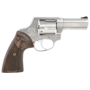 Taurus 2856EX39CH 856 Executive Grade 38 Special +P Caliber with 3 in Barrel, 6rd Capacity Cylinder, Overall Polished Satin Stainless Steel Finish & Altamont Wood Grip
