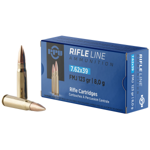 PPU PPU76239B840 Metric Rifle 7.62x39mm 123 gr Full Metal Jacket 15 Per Box/ 56 Cs - Ppu