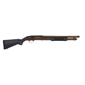 Mossberg 50781 590 Thunder Ranch 12 Gauge 5+1 3 in 18.50 in Cylinder Bore, Patriot Brown Barrel/ Optic Cut Rec, Black Synthetic Furniture, Fiber Optic Sight