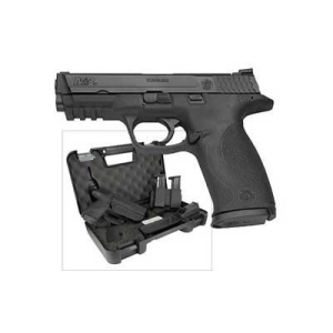 Smith & Wesson Model M&P 40 Pistol 209330, 40 S&W, 4.25 in, Black Finish, Fixed Sights, 15 Rd, 3 Mags, Holster, Dbl Mag Pouch, Mag Loader