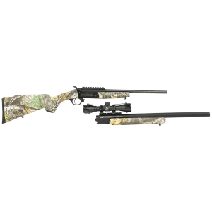 Traditions CRX62200621 Crackshot XBR Package 22 Cal/27 Long Cal 16.50 in-20 in Blued Barrel, Realtree Edge Stock Includes Two Barrels, 4x32 Scope, Three Firebolt Arrows, Rifle - Traditions